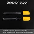 thumbnail image 3 of Unique Bargains 2pcs Kitchen Utensils Flexible Silicone Spatula Heat Resistant Rubber Scraper Cooking Baking Yellow, 3 of 7
