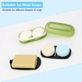 thumbnail image 3 of Solid Shampoo Bar Holder, Large Bar Soap Holder, Travel Soap Container, Soap Box with Draining Layer, Soap Case for Bathroom, Traveling, Gym, Camping (Green Style-1-Large), 3 of 14