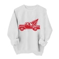thumbnail image 5 of Christmas Graphic Sweatshirts for Women Xmas Car Printed Pullover Long Sleeve Crewneck Tshirts Xmas Holiday Party Winter No Hood Sweaters, 5 of 5