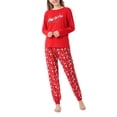 thumbnail image 1 of Kmbangi Parent-Child Xmas Nightclothes Round Neck Tops Tree Jogger Trousers, 1 of 9