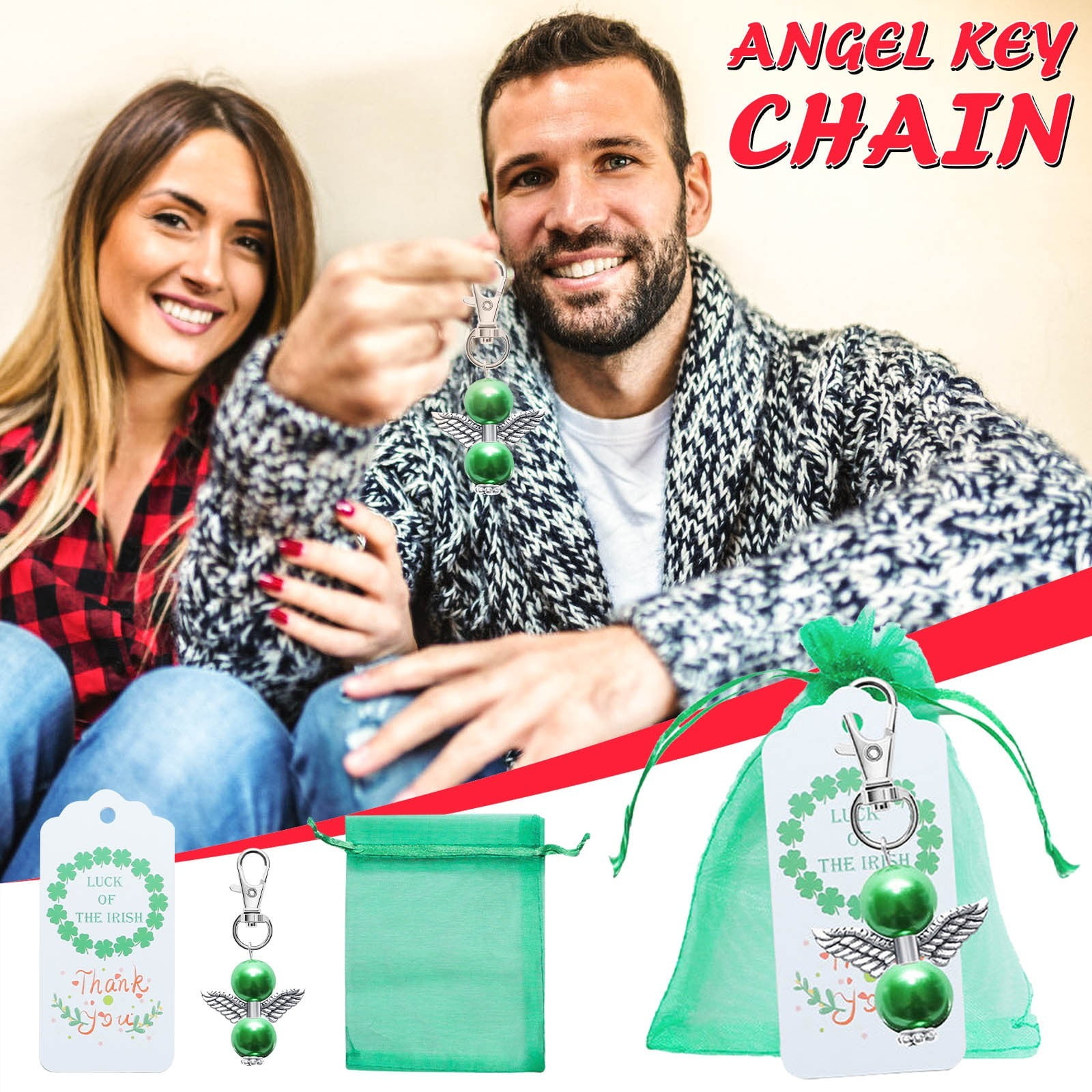Thank you Gift for Teachers  Pearl Bag Charm & Owl on Gift Card organza Bag 