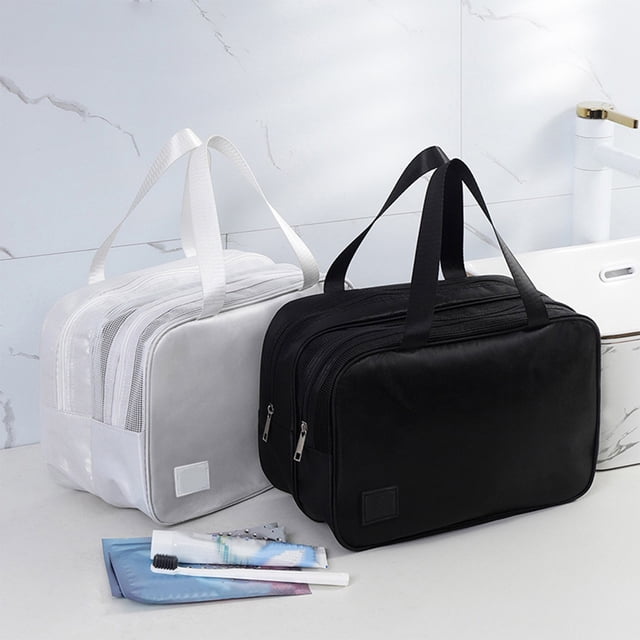 Neceser con separación de artículos secos y húmedos, impermeable, portátil, ideal para viajes de negocios, organizador de gran capacidad, ideal para desplazamientos, artículos de viaje, diseño resist