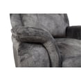 thumbnail image 4 of Harbor 38 Inch Power Recliner Chair, Pocket Coils, Gray Faux Suede, 4 of 6