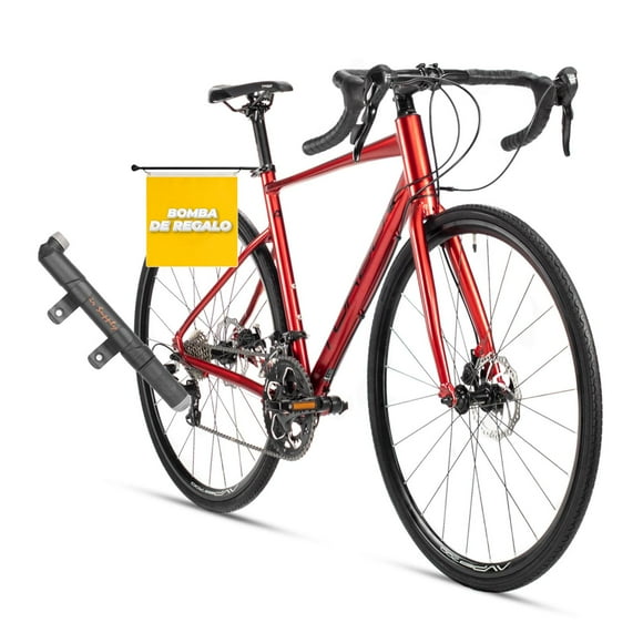 Bicicleta de Ruta Turbo Strada 20 Velocidades Aluminio Color Rojo