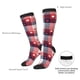 thumbnail image 4 of Balery Heart Plaid Calcetines novedosos Calcetines deportivos Calcetines hasta la rodilla Calcetines de algodón Calcetines originales y geniales, 4 of 6