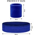 thumbnail image 2 of Bandas para la cabeza y muñequeras elásticas antiesguinces para hombres y mujeres, ideales para fitness y rendimiento deportivo, 2 of 5