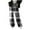 Gray, variant on HAOTAGS Sweatpants for Girls, Checkered Breathable Elastic Waisted Straight-leg Pants Navy 7-8 Years