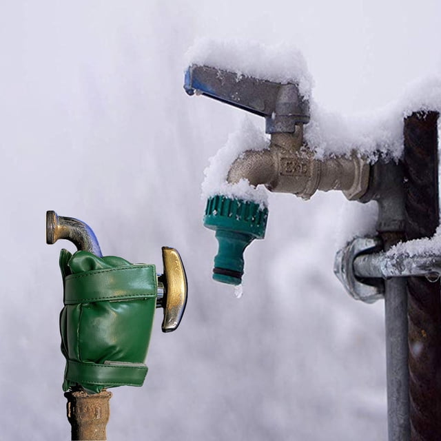 Viflosae Large Outdoor Faucet Covers Insulated Protector For Winter Cold Weather Outside Cover Insulation Freezes From Freezing Spigot Faucet Socks Rollback $10 & under