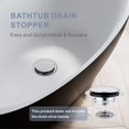 thumbnail image 3 of Tapón de desagüe de bañera HIDROP universal con punta cromada, 3 of 9