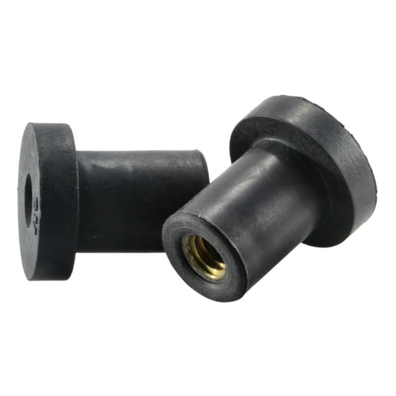 1/4"-20 x 3/4" Rubber Coarse Thread Well Nuts WNR-061 (7 pcs.)