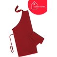 thumbnail image 5 of Cotton Homes Bib Aprons 12 Pack with Free 8 Pack Washcloths - 28x32 Inch- Red- Commercial Grade Superior MJ Spun Polyester Fabric., 5 of 8