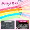 thumbnail image 6 of Colored Dust-Free Chalk Set, Washable Rotatable Chalks for Blackboards, Paper & Glass, 5-Piece Indoor Writing & Drawing Tool, Protective Case Included, 6 of 8