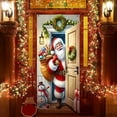 thumbnail image 4 of SDNall Outside Christmas Decorations, Christmas Door Decorations, Christmas Party Decorations, Christmas Door Cover Decoration Christmas Door Cover Door Hanging Party Decoration Door Cover Tapestry, 4 of 6