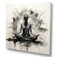 thumbnail image 2 of Designart "Minimalist Black And White Yoga Meditation Art IV" Yoga Wall Decor, 2 of 7