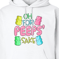 thumbnail image 3 of Inktastic Oh for Peeps' Sake Easter Bunnies Adult Hoodie Sweatshirt, 3 of 4