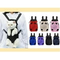 thumbnail image 2 of Cat Carrier, Portable Pet Carrier Backpack, Adjustable Pet Front Cat and Dog Carrier Backpack for Hiking and Riding(Purple,Medium), 2 of 5