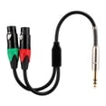 thumbnail image 2 of Cable de conexión 635 ANGGREK de cobre duradero de 1181 pulgadas a XLR dual para amplificador de potencia, 2 of 8
