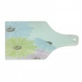thumbnail image 1 of Pastel Cutting Board, Gerbera Daisies Chamomiles in Different Colors Spring Season Garden, Decorative Tempered Glass Cutting and Serving Board, Wine Bottle Shape, Pale Green Pale Blue, by Ambesonne, 1 of 1