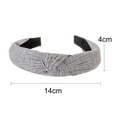 thumbnail image 5 of GROFRY Wide Elastic Non-slip Women Headband Knitted Fabric Women Girl Solid Color Knotted Headband Hair Accessories, 5 of 8
