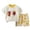 ZZ01-Yellow, variant on Quealent Toddler Baby Girl Boy Pajamas Cotton Summer Short Sleeve Kids Clothes Snug Fit Pjs Set 2 Piece White for Size 12-18 Months