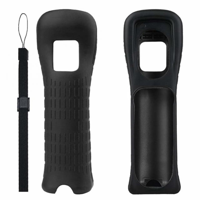 Protective Silicone Cover Case and Hand Strap Kit Compatible With Nintendo Wii Remote Controller