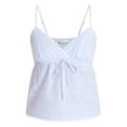 thumbnail image 5 of No Boundaries Cotton Babydoll Cami with Crochet Trim, Women’s XXS-XXL, 5 of 5
