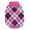 Pink&Black, variant on Puppy Clothes, Warm Pet Dog Knitting Sweater, Autumn and Winter Fashion Lattice Pet Jacket, XS-2XL