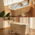 thumbnail image 4 of GAMBE 59 in Foldable Bathtub for Adult Kids , Hot Ice Soaking Tub Bathroom, 4 of 12