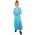 thumbnail image 6 of Spy Trench Coat Costume for Women - Aqua Blue Assassin Look Long Dress Halloween Cosplay Outfit, 6 of 6