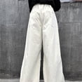 thumbnail image 6 of KAUOD Girls Wide Leg Cargo Pants Elastic High Waist Streetwear Parachute Pants Spring Trendy Lightweight Sweatpants, 6 of 7