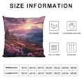thumbnail image 5 of Orinice Flowers Sunset Graphic Decorative Pillow Cover for Home Couch Living Room Sofa 1PC 20x20in, 5 of 5