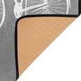 thumbnail image 4 of Minimalist Bicycle Illustration 80''x58'' Extra Large Plush Memory Foam Rug, Soft, Absorbent, Non Slip, 4 of 7