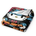 thumbnail image 4 of Halloween Hello Kitty Blanket Cute Pirate Design Soft Air-Conditioning Throw for Nap Bed Sofa & Living Room 50x60 H-13, 4 of 5
