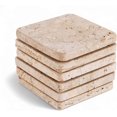 thumbnail image 1 of SPESHSTONES Coaster for Drinks 3.75'' Inches / 9.5' cm Travertine Handmade Square Coaster Sets - Stone Coasters Set for Drink, Coaster Set of 6 Kitchen Table top & Home Decor, 1 of 7