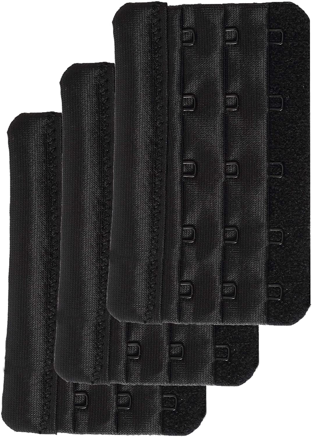 Heldig Women's Bra Extender 5 Hook Plus Size Bra Strap Extenders 3pcs