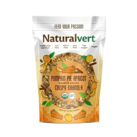Naturalvert Organic, Gluten free, Vegan granola- Pumpkin Pie Apricot Vegan (12oz)