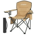 thumbnail image 3 of KingCamp Padded Chair with Cupholder, Cooler, and Pocket, Khaki (2 Pack), 3 of 10