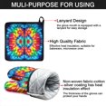 thumbnail image 7 of Vibrant Tie Dye Symmetry Kitchen Oven Mitt and Pot Holder Sets 4 Pcs for Baking, Cooking and Grilling, Heat Resistant Up To 392 °F, 7 of 7