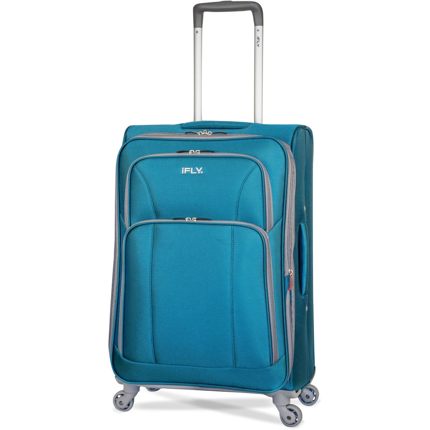 24Medium Checked Fall Leaves Suitcase