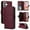 Winered, variant on Compatible for iPhone 16 Wallet Case, Crossbody Strap PU Leather Folio Phone Cover, Zipper Handbag Purse with Card Holder Lanyard Flip Stand for iPhone 16, Winered