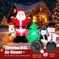 thumbnail image 5 of Firstness 6ft Christmas Inflatable,Christmas Blow ups Santa Snowman Xmas Tree Penguin Dog with LED Lights, Outdoor Decoration for Yard Garden Party, 5 of 14