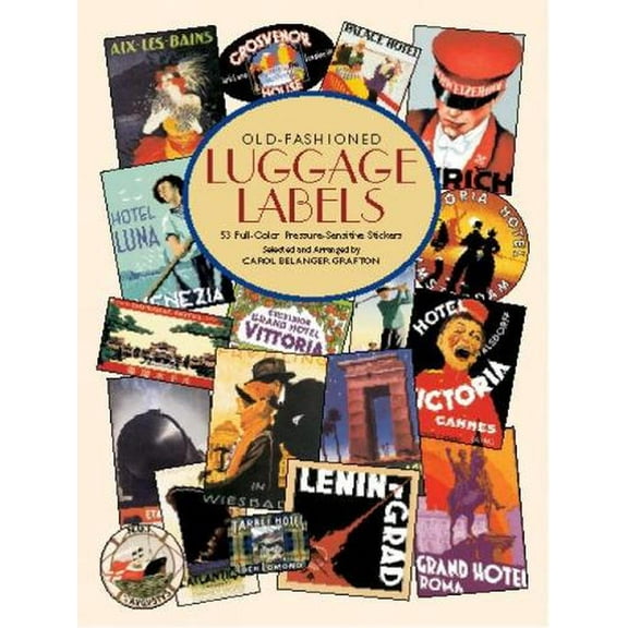 Dover Stickers: Old-Fashioned Luggage Labels (Paperback)