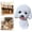 Z-4-D, variant on Cute Shaking Head Dog Figurine, Mini Bobbing-Head Dog for Car Decor, Adorable Dog Ornament for Car Dashboard, Shaking Head Dogs Car Resin Ornament for Desk Decor 2.3x3.7 Inch 1Pcs
