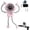 pink, variant on Portable Robot Fan Man with Remote, 2 in 1 Small Fun Bot Fan and Phone Stand, Cute Rechargeable Personal Suction Cup Fans, USB Rechargeable Small Desk Fan 199 Adjustable Speeds for Office (white)