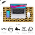 thumbnail image 5 of Long Mouse Pads for Desk,Golden Black Horse and Diamond Pattern Desk Mats on Top Of Desks, Desk Mouse Pad Extra Large with 3mm Non-Slip Base and Stitched Edge for Gaming,Office,Work,Home 31.5"x15.7", 5 of 6