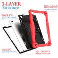 thumbnail image 6 of SOATUTO Case For Onn. 10.4" Tablet Pro 2023 Model: 100110603 Heavy Duty Protective Cover with Kickstand Built in Shoulder Strap Kids Friendly Shell Case Fit for Onn 10.4 inch Tablet Pro - Red+Black, 6 of 7