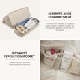 thumbnail image 4 of Weekender Bags for Women Carry On Bag Travel Duffel Overnight Duffle Bag with Shoe Compartment 2Pcs Set, 4 of 7