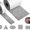 thumbnail image 4 of Raindrops Chair Pads Furniture Leg Felt Mat Light Grey Cuttable DIY 1 Roll, 4 of 5