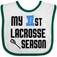 thumbnail image 3 of Inktastic My 1st Lacrosse Season Boys Baby Bib, 3 of 4