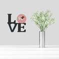 thumbnail image 2 of Carolines Treasures Jacob Sheep Pink Check Metal Artwork Love Wall-Decor, Multicolor, 2 of 2
